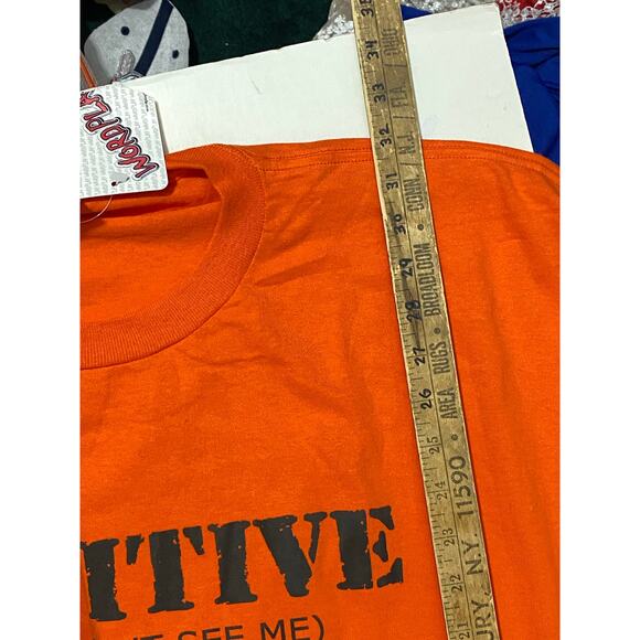 NWT Fugitive (You Never Saw Me) Funny Jail Break T-shirt Size 3XL Orange Cotton - Picture 4 of 8